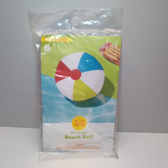 Lot of 3 Sun Squad 14 inch Beach Ball New Summer Party Pool Fun - Picture 3 of 8